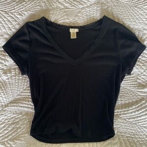 BOZZOLO Black Crop Top